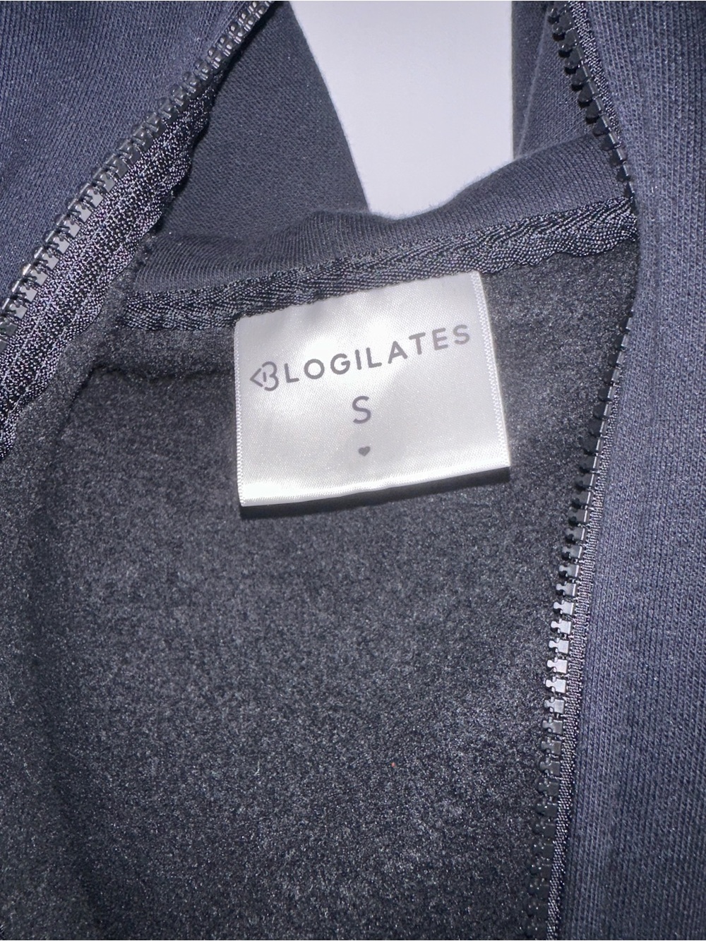 Blogilates Marshmallow full zip hoodie with oversized hood - Picture 4 of 4
